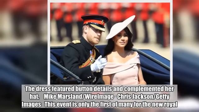 Meghan Markle Wears an Off-the-Shoulder Carolina Herrera Dress for Her First Event with the Entire смотреть онлайн