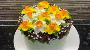 Как украсить КУЛИЧ или ТОРТ на ПАСХУ!💖 Гнездо из ШОКОЛАДА! 😍