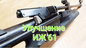 ИЖ 61 улучшение и установка в деревянное ложе