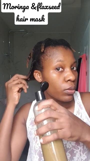 diy moringa &flaxseed hair mask #4chair #moringa #flaxseedgel #naturalhair #hairgrowth #howto смотреть онлайн