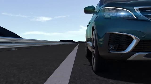 SUV Peugeot 5008 - Franchissement involontaire de ligne смотреть онлайн