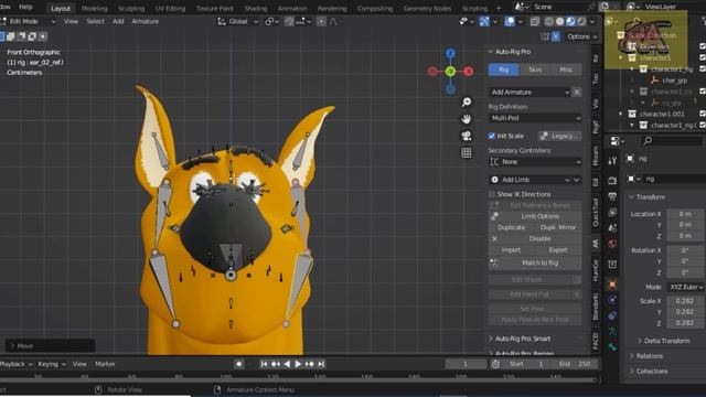 Blender Auto Rig : Rig anything with Auto Rig Pro | Rigging Animals | Auto Rig Pro Tutorials смотреть онлайн