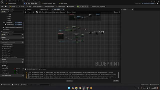 Уроки Unreal Engine 5 - Ускорение персонажа и анимация остановки | Character speed-up смотреть онлайн