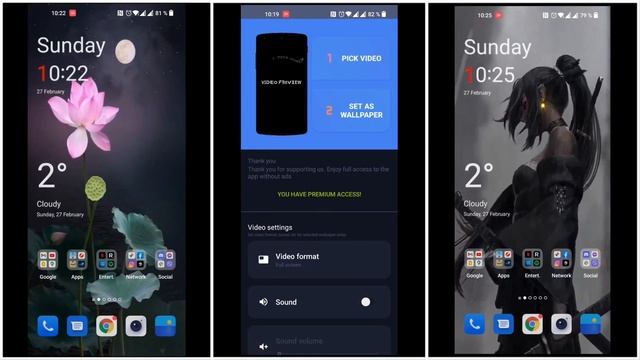 Video Live Wallpaper смотреть онлайн