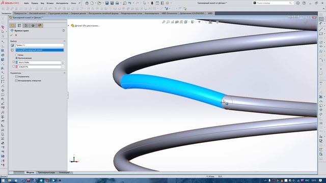 Solidworks создание траектории изменённой спирали смотреть онлайн