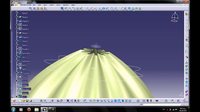 Catia Tutorials (Generative Shape Design lemon Juicer) смотреть онлайн