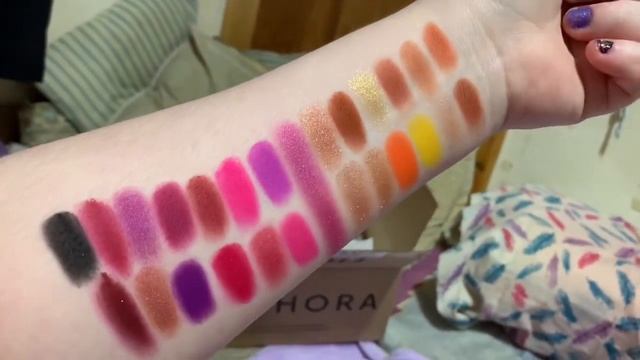 Morphe x Jaclyn Hill Vol 2 Eyeshadow Palette SWATCHES смотреть онлайн