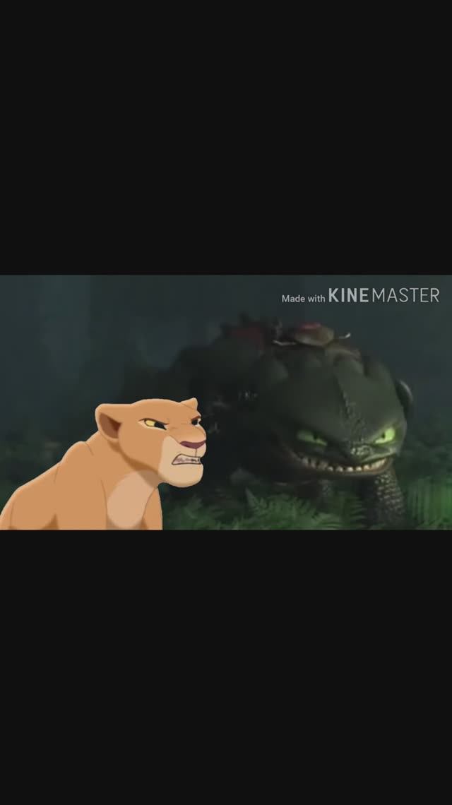 What if Night Fury meet strange lioness? Part 2 #shorts #edit #whatif