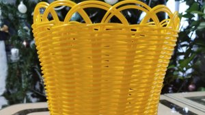 Бескаркасное кашпо "Солнышко" из прутка