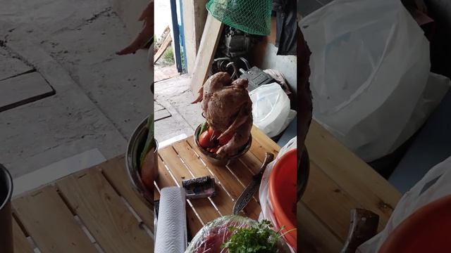 Готовим на тандыре курочку 1