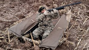 Открытие охоты на гуся 2025г, Респ.Татарстан, маскировка на кукурузном поле.