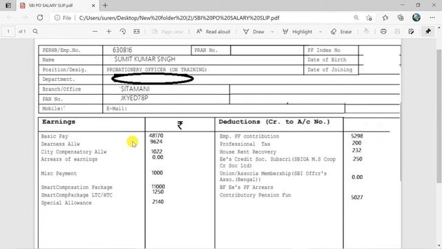 SBI PO salary in hand 2021 | SBI PO Salary slip | SBI PO earnings | SBI PO ka salary kitna hai | смотреть онлайн