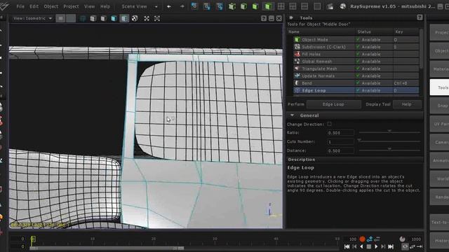 Modeling a car in RaySupreme 3D - Part 3 Detailing the Doors 4 смотреть онлайн