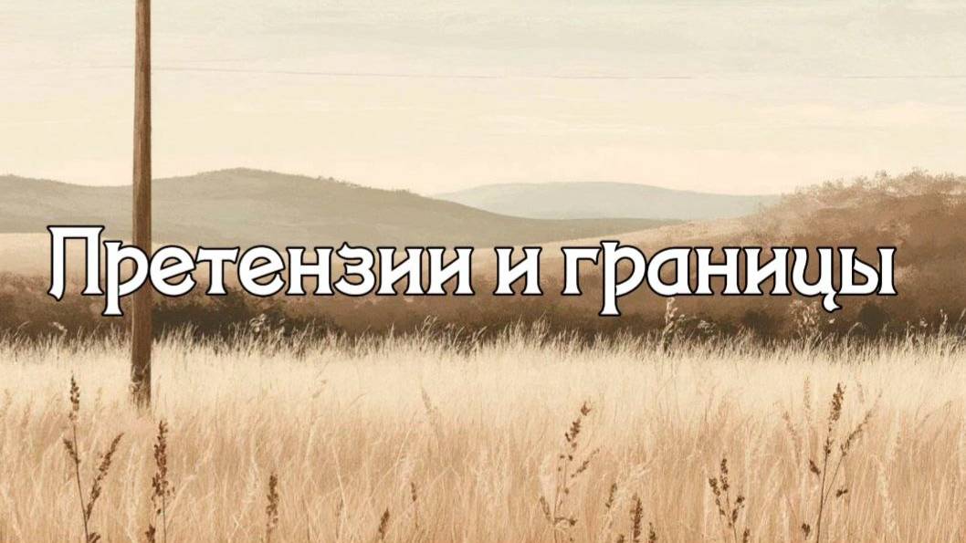 Претензии и границы