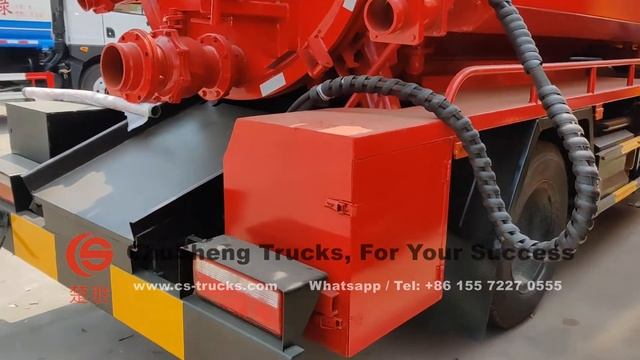 Dongfeng 6000L combined sewage jetting truck for sale смотреть онлайн