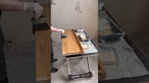 Покрытие ступени маслом с твердым воском