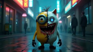 Мультики. Мультик про миньонов и котика. Мультфильм