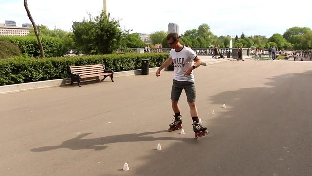 Даблшоппингкарт с разворотом | Школа роликов RollerLine Роллерлайн в Москве смотреть онлайн