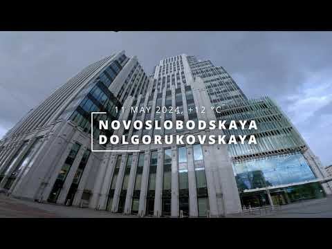 Moscow  Street Walk 4K | Novoslobodskaya, Dolgorukovskaya