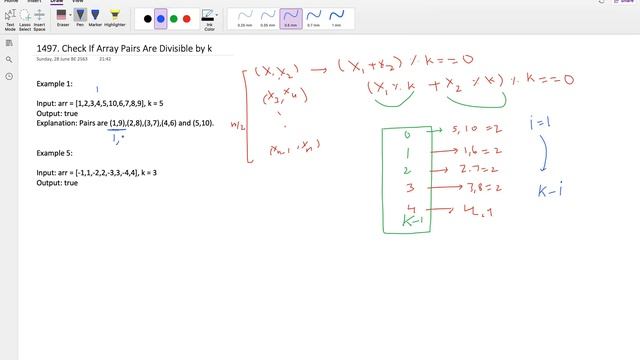 check if array pairs are divisible by k | check if array pairs are divisible by k | leetcode 1497 смотреть онлайн