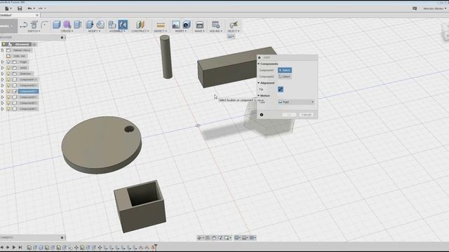 AUTODESK FUSION 360 assemble joint (на русском) смотреть онлайн