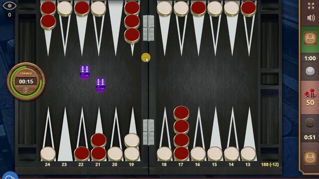 Длинные нарды. Счет 21-13 смотреть онлайн