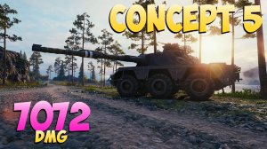 Concept 5 - 5 Фрагов 7K Урона - Три отметки в кармане! - Мир Танков