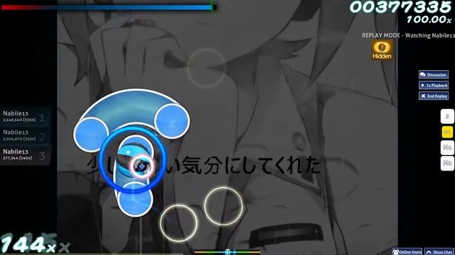 rerulili - Itsumo Yori Nakimushi Na Sora [2.94 Stars] (osu!) смотреть онлайн