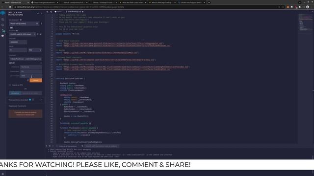 How To Do Simple Flash Loan Attack On Pancakeswap Earn MATIC With A Smart Contract Polygon смотреть онлайн