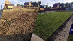 Показываю как за 3 недели преобразил участок заказчику. От разбивки до запуска автополива.