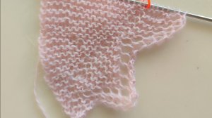 Косынка зубчиками. Описание Первая часть