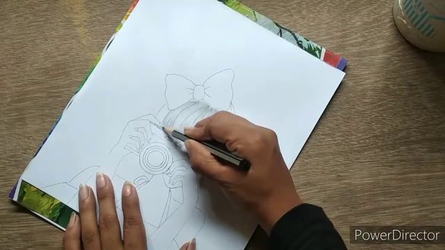 Farjana Drawing Academy, How to Draw a Girl is Holding the Camera/How to draw a girl taking photo. смотреть онлайн