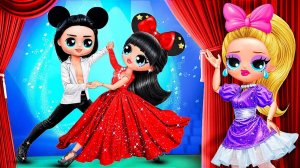 Минни и Микки Маус: История любви! Минни - Бальная танцовщица! Поделки для Кукол ЛОЛ