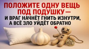 Положите одну вещь под подушку и враг начнёт гнить изнутри, а всё зло уйдёт обратно. Ритуал. Приметы