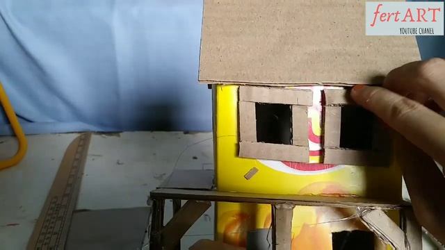 DIY MINIATUR RUMAH HANTU DARI KOTAK BEKAS | DIY MINIATURE A GHOST'S HOUSE FROM CARDBOARD BOXES смотреть онлайн