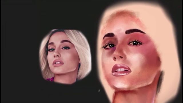 ARIANA GRANDE. How to draw PORTRAIT on the iPad in PROCREATE. смотреть онлайн
