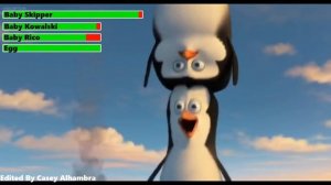 Penguins of Madagascar (2014) Opening Scene with healthbars