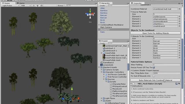 Mesh Baker Combining Meshes With Multiple Materials (Submeshes)