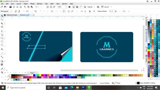 How to Make Business Card in CorelDRAW | Visiting Card | CorelDRAW Tutorial смотреть онлайн