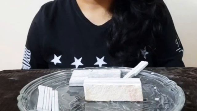 🌑 ASMR crunching of black slate items🌑 shale stone #grooves#slate chips#kitkat#block#slate pencils смотреть онлайн