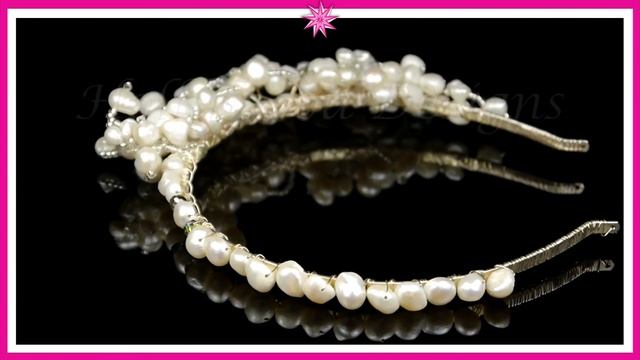 Handmade Bridal Wedding Swarovski Crystal Elements Pearls - Trina Tiara @ Hollywood-Designs.co.uk смотреть онлайн