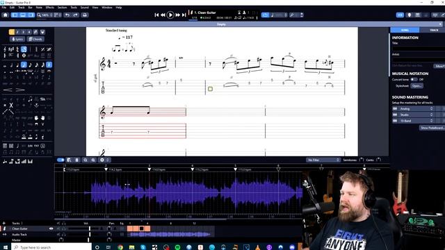 Guitar Pro 8 Tutorial - Transcribing With The New Audio Import Feature смотреть онлайн