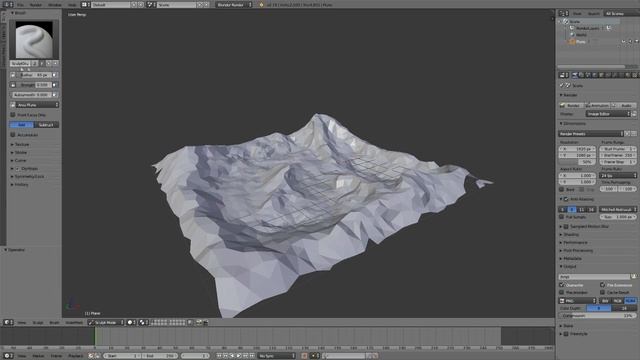 Make Low Poly Terrain: Blender Beginner Tutorial смотреть онлайн