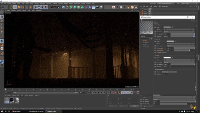 Create Fog - Volume Material - Corona Render - Cinema 4D смотреть онлайн