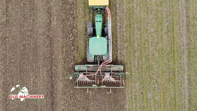 Spring drilling with an Amazone 6M combination on a John Deere 8345R смотреть онлайн