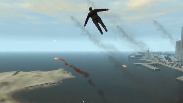 GTA 4 Ragdolls And Falls #4 - Explosive Motorcycle In Slow Motion смотреть онлайн