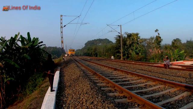 High Speed Emu Electric Train | Broad Gauge Rail Line 🚦🛤 | смотреть онлайн