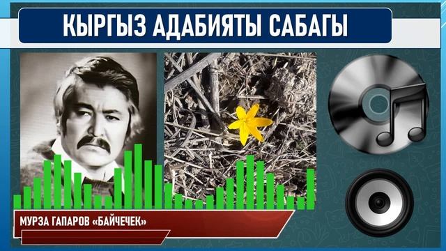 КЫРГЫЗ АДАБИЯТЫ ǀ 8-КЛАСС ǀ ТЕМА: МУРЗА ГАПАРОВ "БАЙЧЕЧЕКЕЙ" ǀ ОНЛАЙН САБАК ǀ ВИДЕО САБАК смотреть онлайн