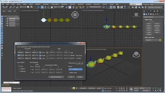 동영상으로 배우는 3ds Max 2020 - 20. Array смотреть онлайн