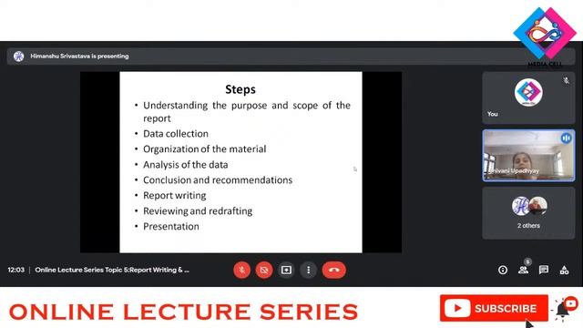 Online Lecture Series Topic 5:Report Writing & Memo Writing by Dr Shivani R.Upadhyay смотреть онлайн